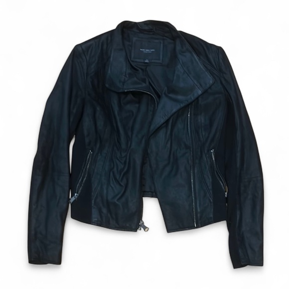Marc New York Black Leather Jacket - Picture 1 of 5
